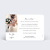 Remerciements mariage Bandeau (dos photo)
