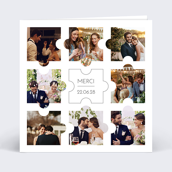 Remerciements mariage Remerciements Mariage Puzzle