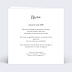 Carte remerciement mariage Découpe Ronde de Fleurs Verso