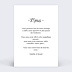 Carte remerciement mariage Tirets Noir Verso