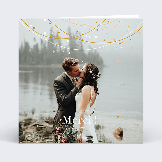 Remerciements mariage Fairy Lights