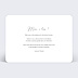 Carte remerciement mariage Charme Classique Verso