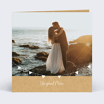 Remerciements Mariage Bucolique simple