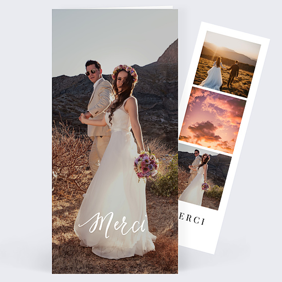 Remerciements mariage Calligraphie