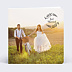 Remerciements mariage Just married floral simple