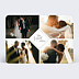 Carte remerciement mariage Charme Classique