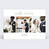 Carte remerciement mariage Cinematic III Recto