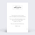 Carte remerciement mariage Étiquette Verso