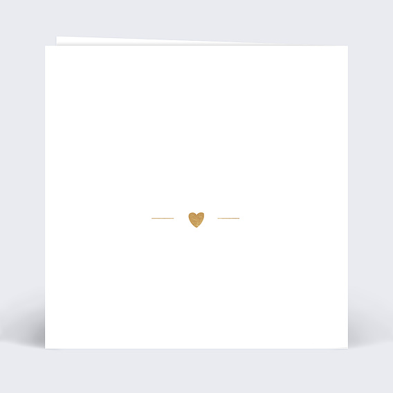 Carte remerciement mariage Jeu Typographique Verso