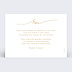 Carte remerciement mariage Effet Manuscrit Verso
