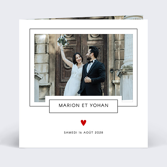 Remerciements mariage Découpe Love Letter