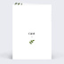 Carte remerciement mariage Aquarelle Botanique Verso