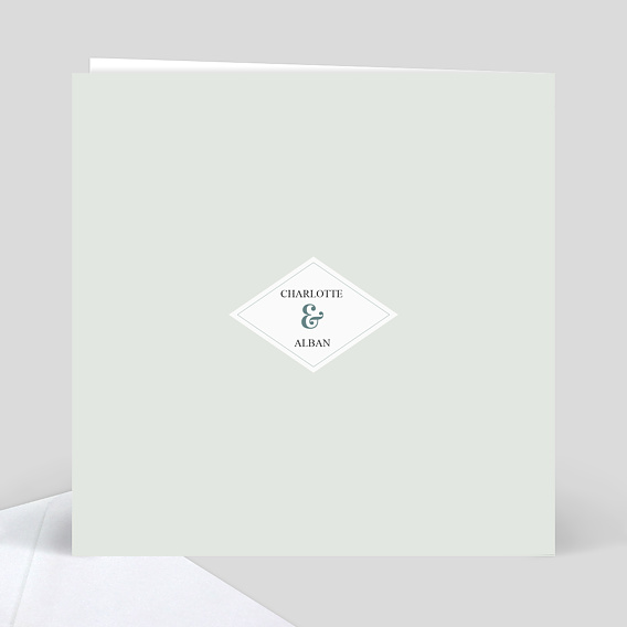 Carte remerciement mariage Botanic Wedding Verso