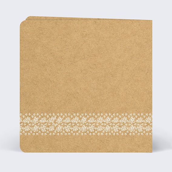 Carte remerciement mariage Jolie Dentelle Verso