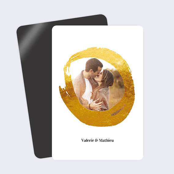 Carte remerciement mariage Alliance