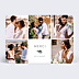 Remerciements mariage Carrés Graphiques (dos photo)