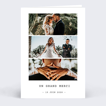 Remerciements Mariage Polaroid Simple III