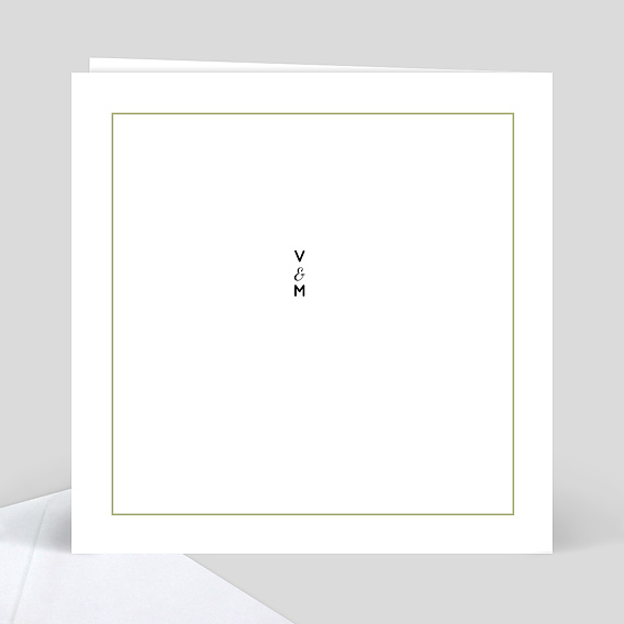 Carte remerciement mariage Graphique Verso