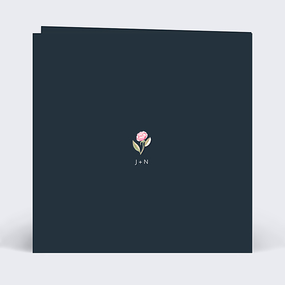 Remerciements mariage Dark Peony