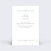 Carte remerciement mariage Cadre Chic 3 Photos Verso