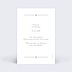 Carte remerciement mariage Cadre Chic Photo Simple Verso