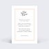 Carte remerciement mariage Cadre Typographique II Verso