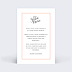 Carte remerciement mariage Cadre Typographique III Verso