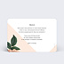 Carte remerciement mariage Délicate Verso