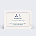 Carte remerciement mariage Hirondelle d'Amour Verso