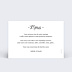 Carte remerciement mariage Tirets Blanc Verso