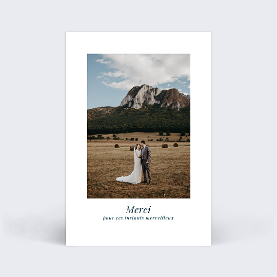 Remerciements mariage Abîme