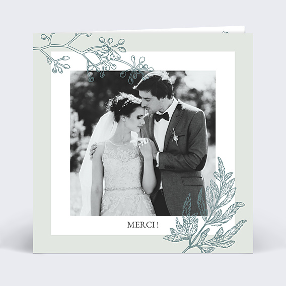 Remerciements mariage Botanic Wedding