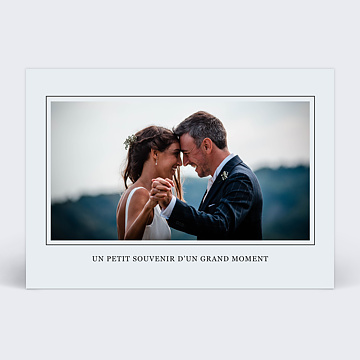 Carte remerciement mariage Carte Postale Chic 