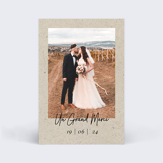 Remerciements mariage Esprit Chiné I