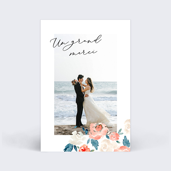 Remerciements mariage Envolée Florale