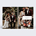 Remerciements mariage Etiquette Poudrée