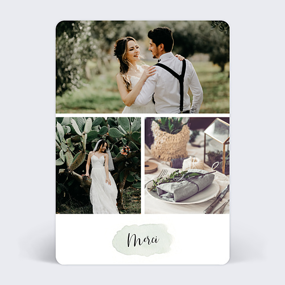 Remerciements mariage Tempo