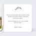 Remerciements mariage Just married floral simple