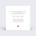 Carte remerciement mariage Remerciement Mariage Couronne Fleurie Verso