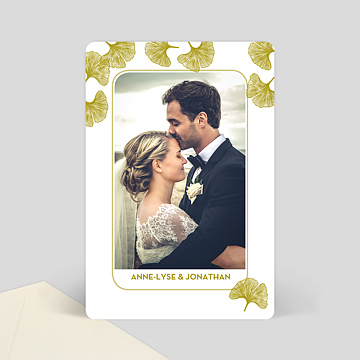 Remerciements Mariage Ginko