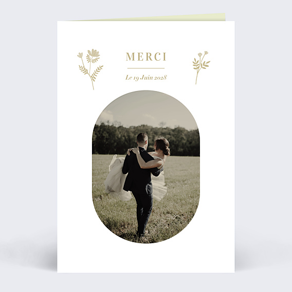 Remerciements mariage Amande Douce