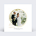 Carte remerciement mariage Cadre Design Recto