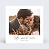Carte remerciement mariage Polaroïd