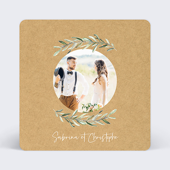 Remerciements mariage Lauriers