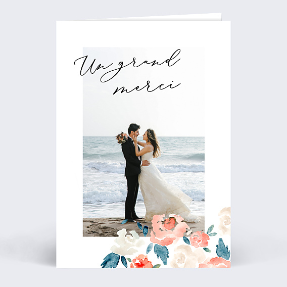Remerciements mariage Envolée Florale