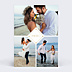 Remerciements mariage Losange Fleuri