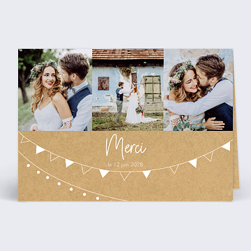 Remerciements Mariage Remerciement mariage bucolique