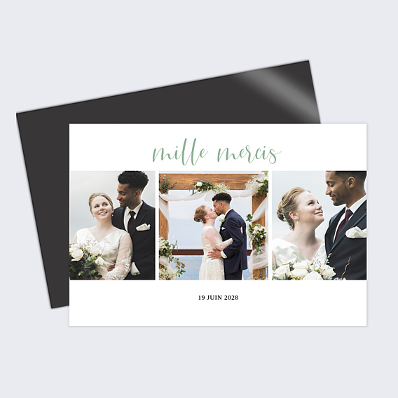 Remerciements mariage Cinematic III