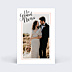 Remerciements mariage Cadre Typographique