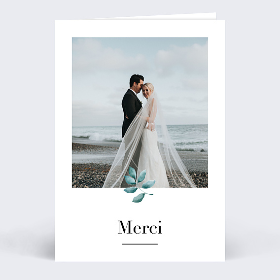 Remerciements mariage Botanique